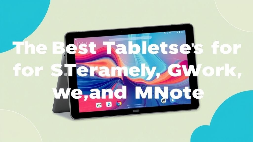 2025年最佳平板电脑选购指南